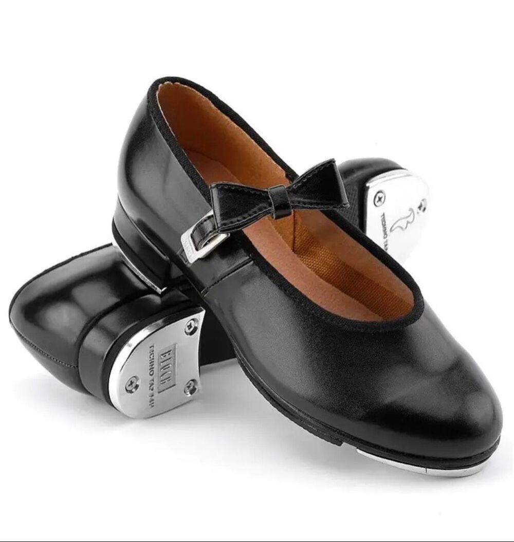 Bloch Girls Merry Jane Tap Shoe Black Size 10